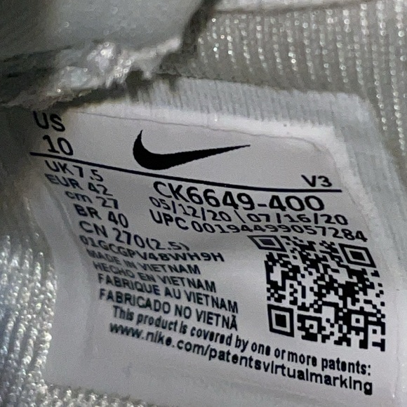 Nike Women’s Air Force 1 'Pixel Ghost Aqua' CK6649-400. Size 10. - Picture 11 of 12